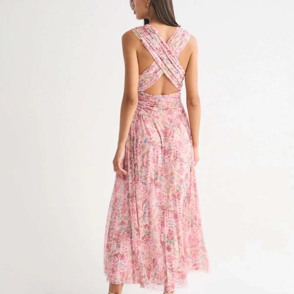 Abercrombie multiway Floral Halter Maxi Dress